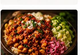 Hot honey chicken bowl